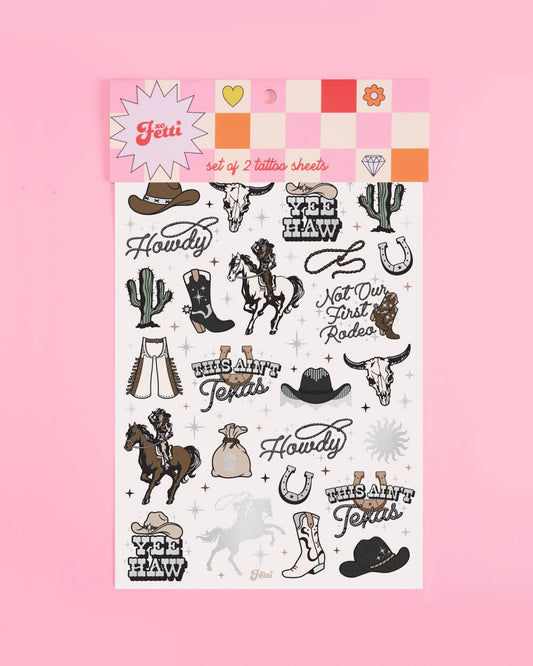 Texas Hold 'Em Tattoos - 50 temporary tattoos