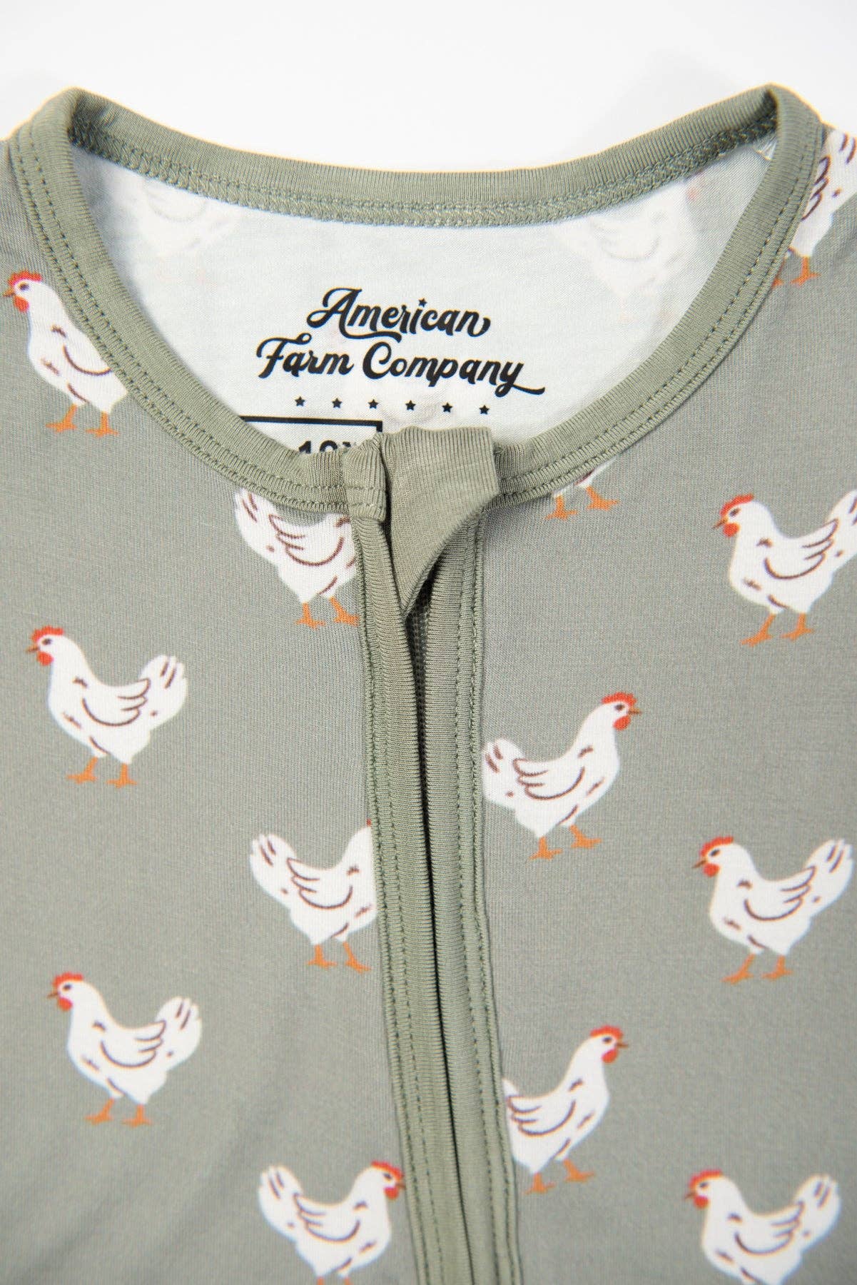 Sage Chickens Bamboo Zippy