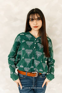 Boot Stitch Pearl Snap Shirt
