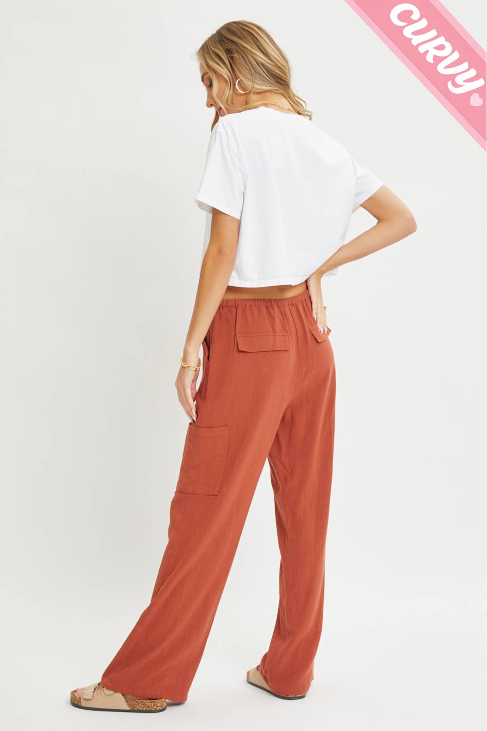 Brick Linen Pants