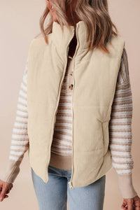Corduroy Puffer Vest