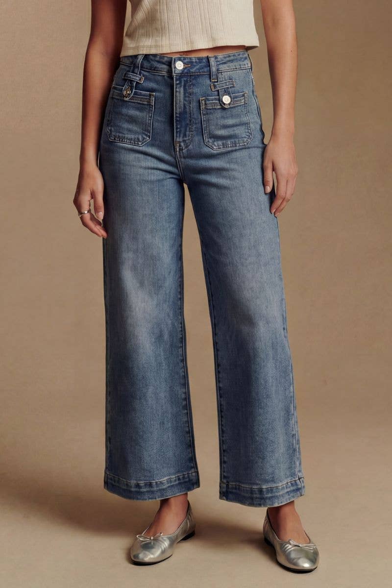 High Rise Crop Jeans