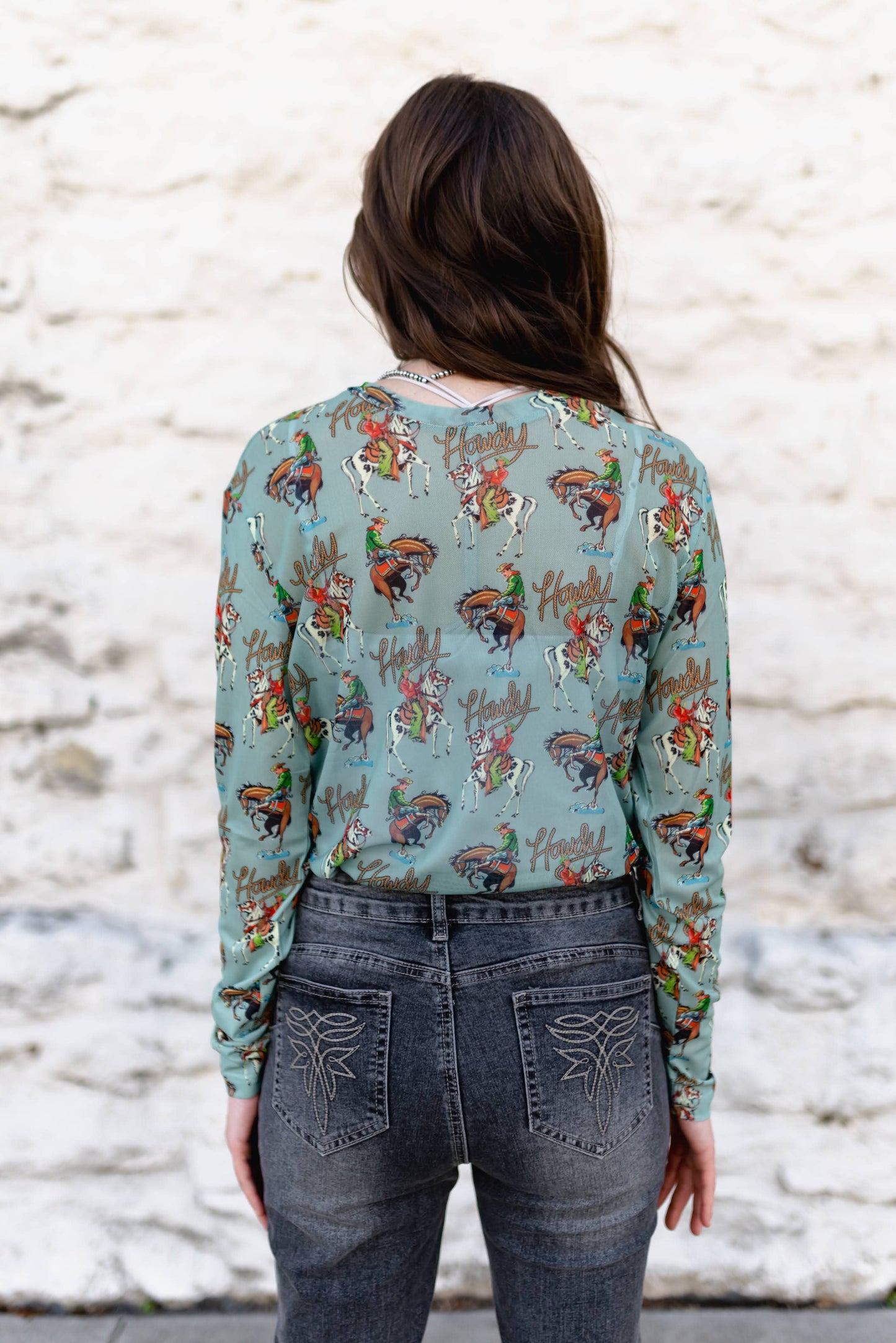 Howdy Mesh Top