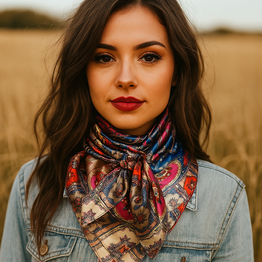 Hot Pink Paisley Wild Rag