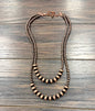 2 Strand Copper Necklace