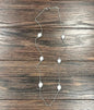 Drop White Stone Necklace