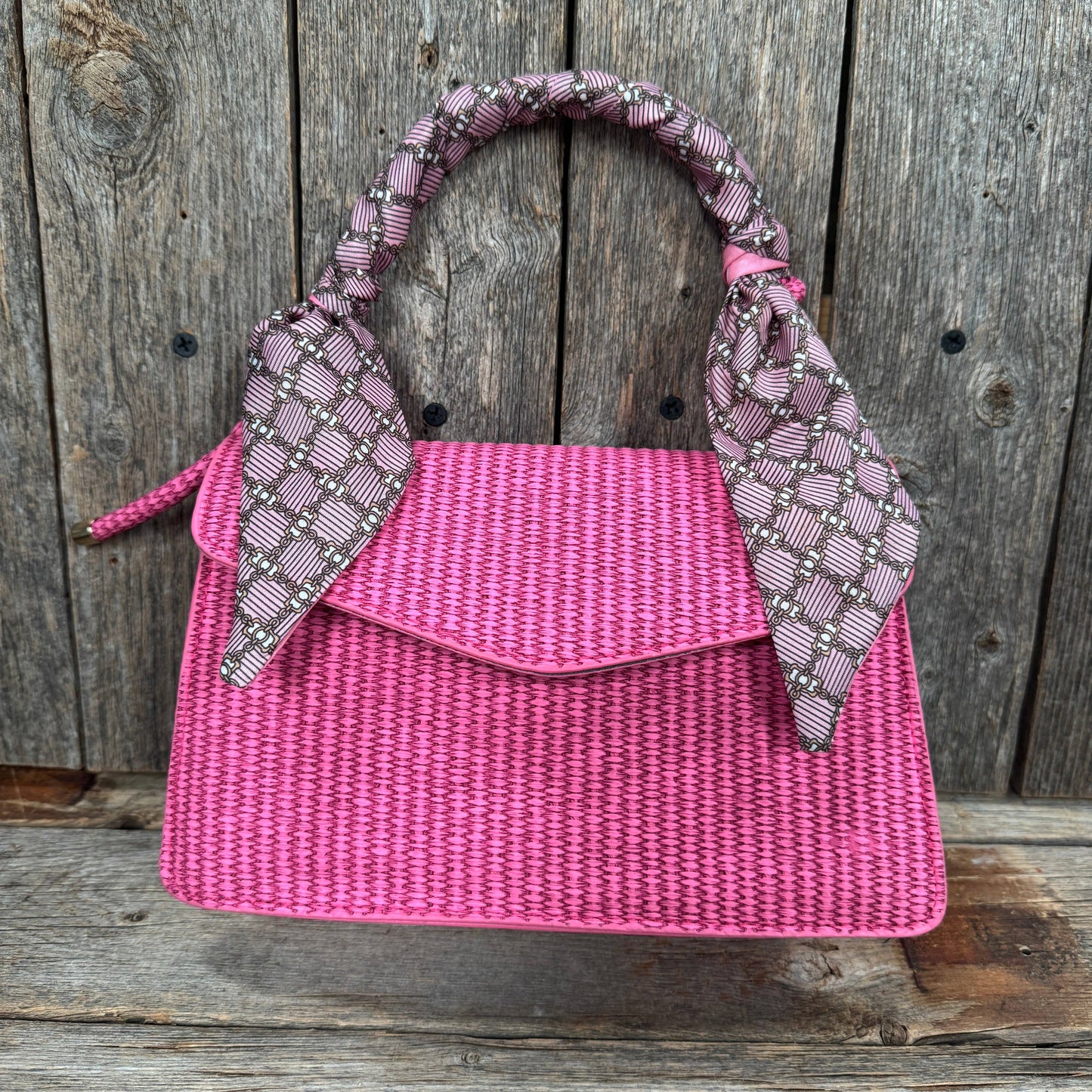 Pink and Gold Western Skinny Mini Wild Rag