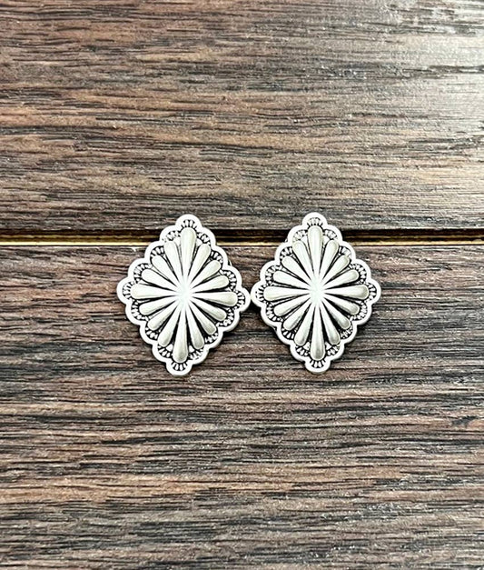 Concho Stud Earrings