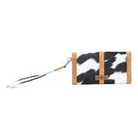 Monarch Hide Hairon Leather Wallet in Rustic Ivory
