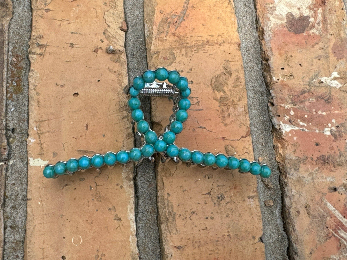 Turquoise Claw Clip