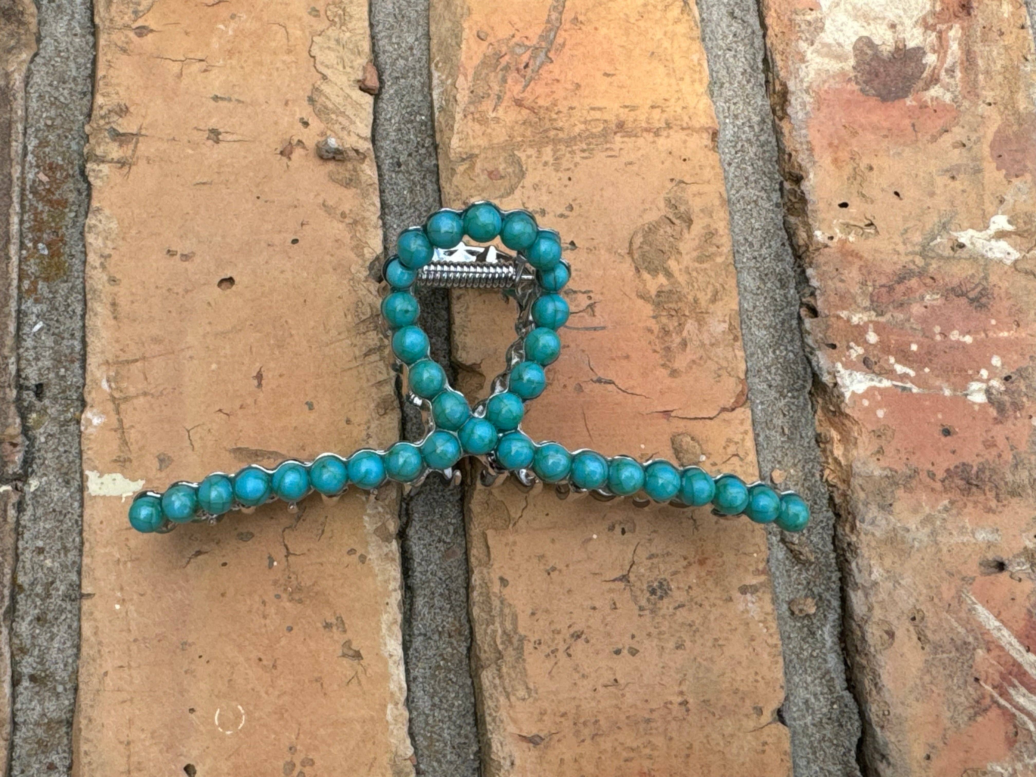 Turquoise Claw Clip