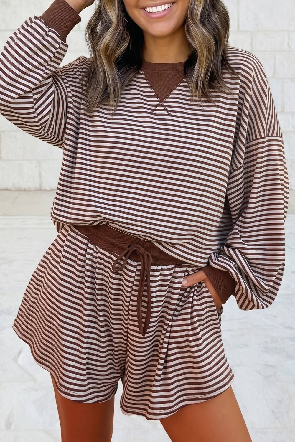 Striped Long Sleeve Set