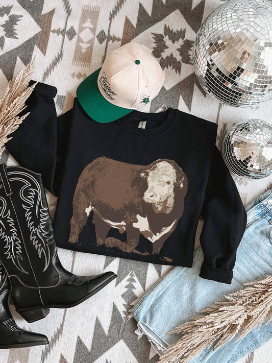 Hereford Bull Crewneck