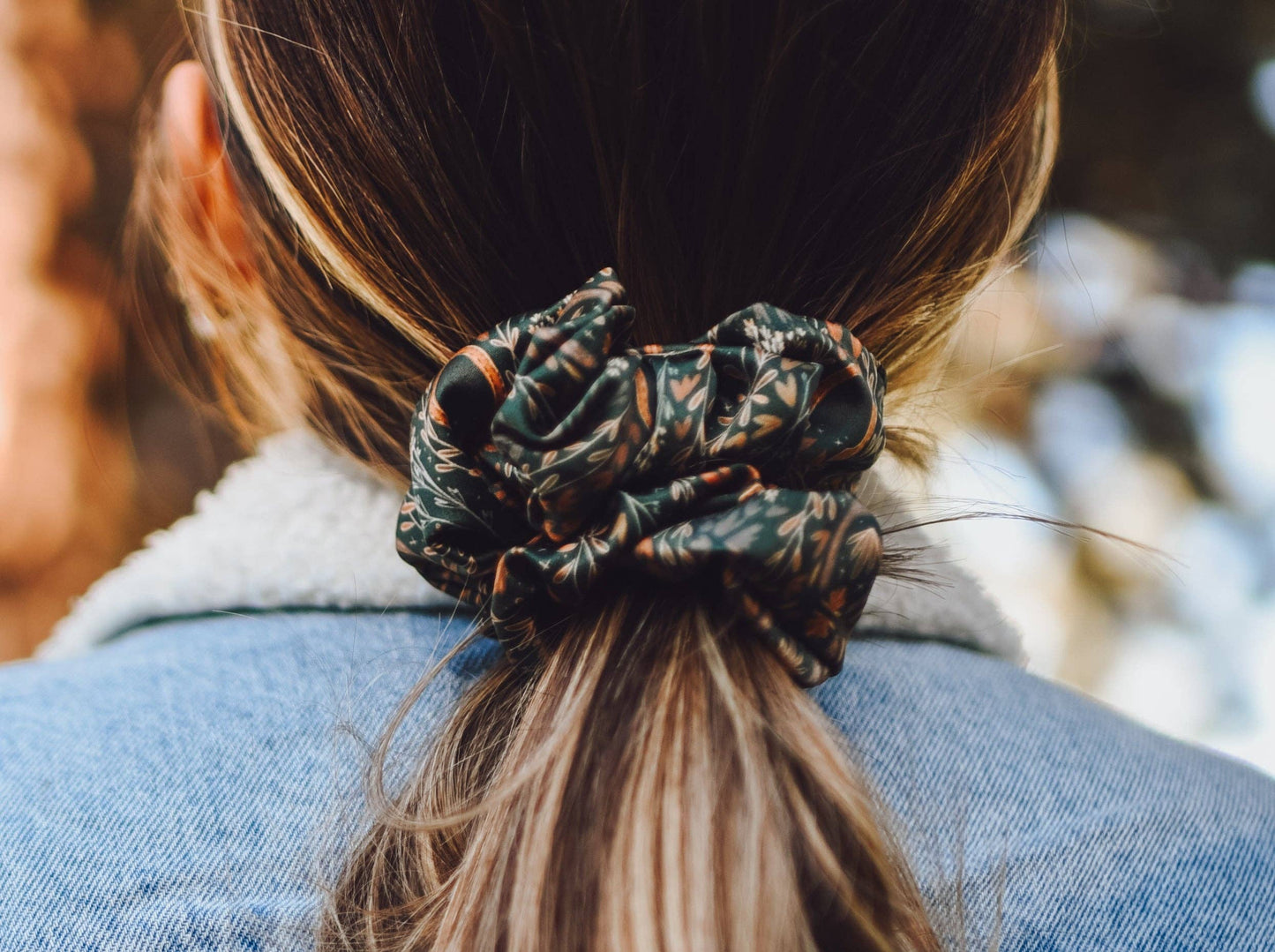 Western Harvest in Deep Juniper Scrunchie