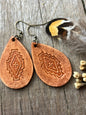 Leather Earrings Southwest Style