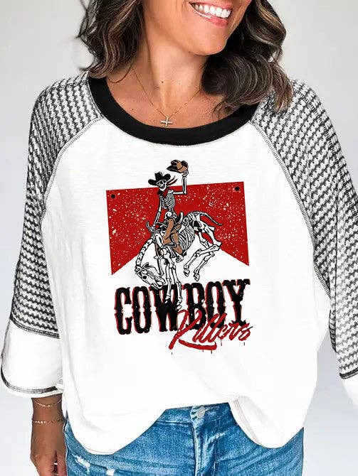 Rodeo Cowboy 3/4 Sleeve Tee