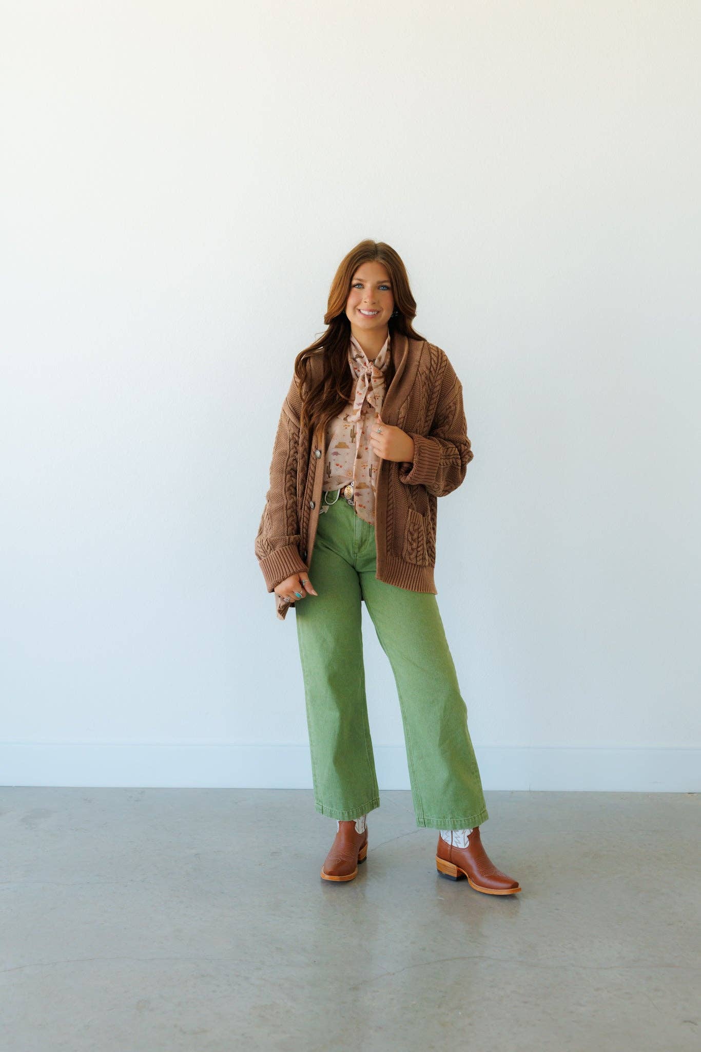 Brown Corded Sweater