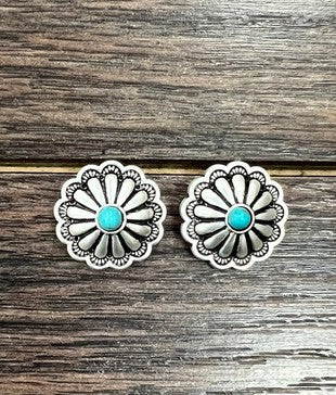 Concho Stud Earrings