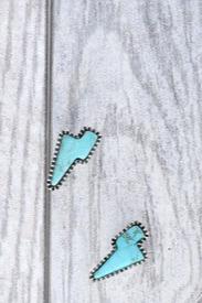 Turquoise Thunderbolt Earring