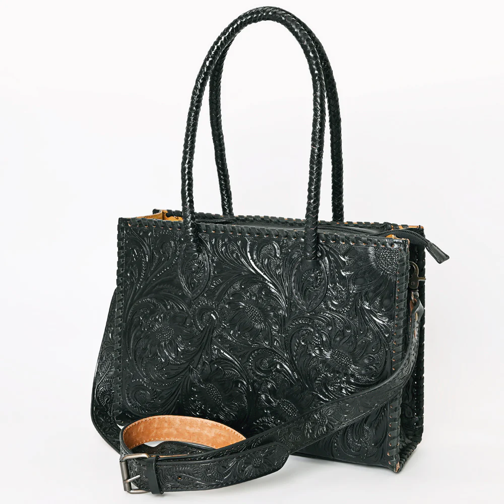 Tote Hand Tooled Leather Bag