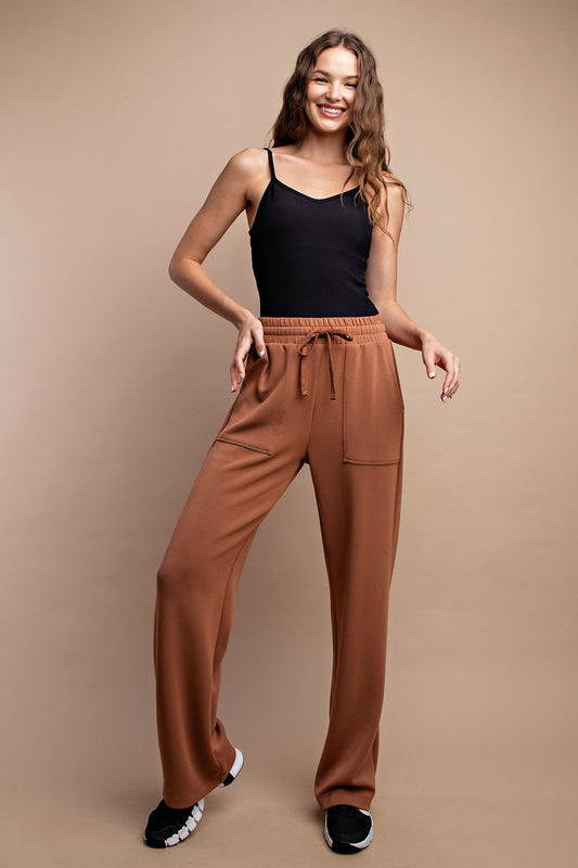 Modal Poly Straight Lounge Pant