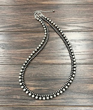 Oval Faux Navajo Bead Necklace