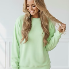 Neon Lime Corded Crew