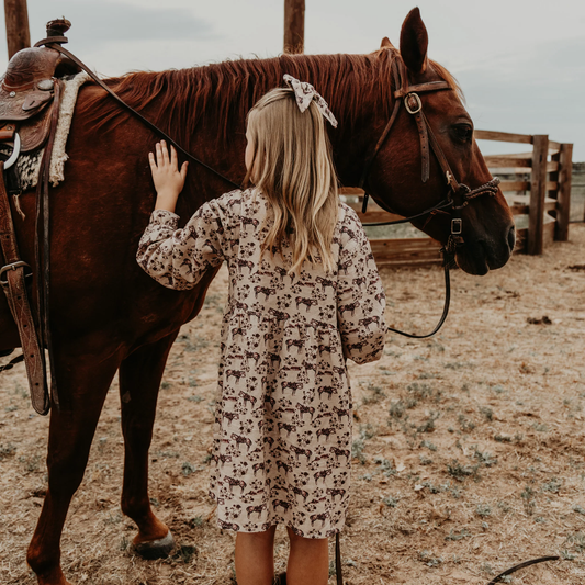 Prairie Rose Cotton Linen Dress
