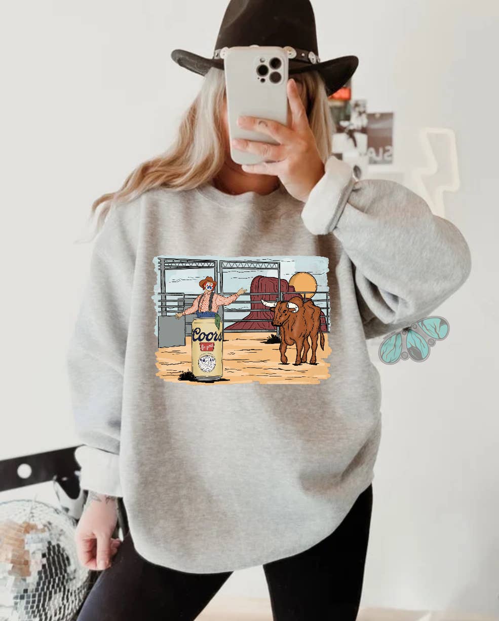 Rodeo Scene Western Crewneck